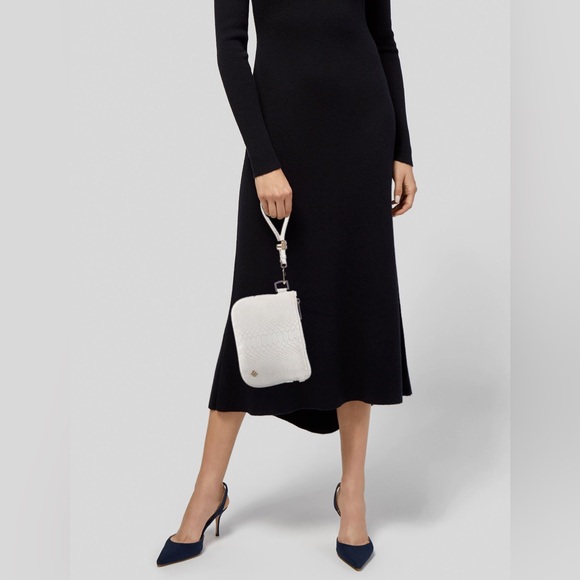 Kendra Scott python wristlet clutch Bag - Picture 2 of 5